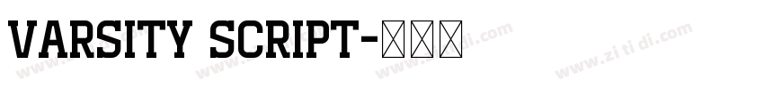 Varsity Script字体转换
